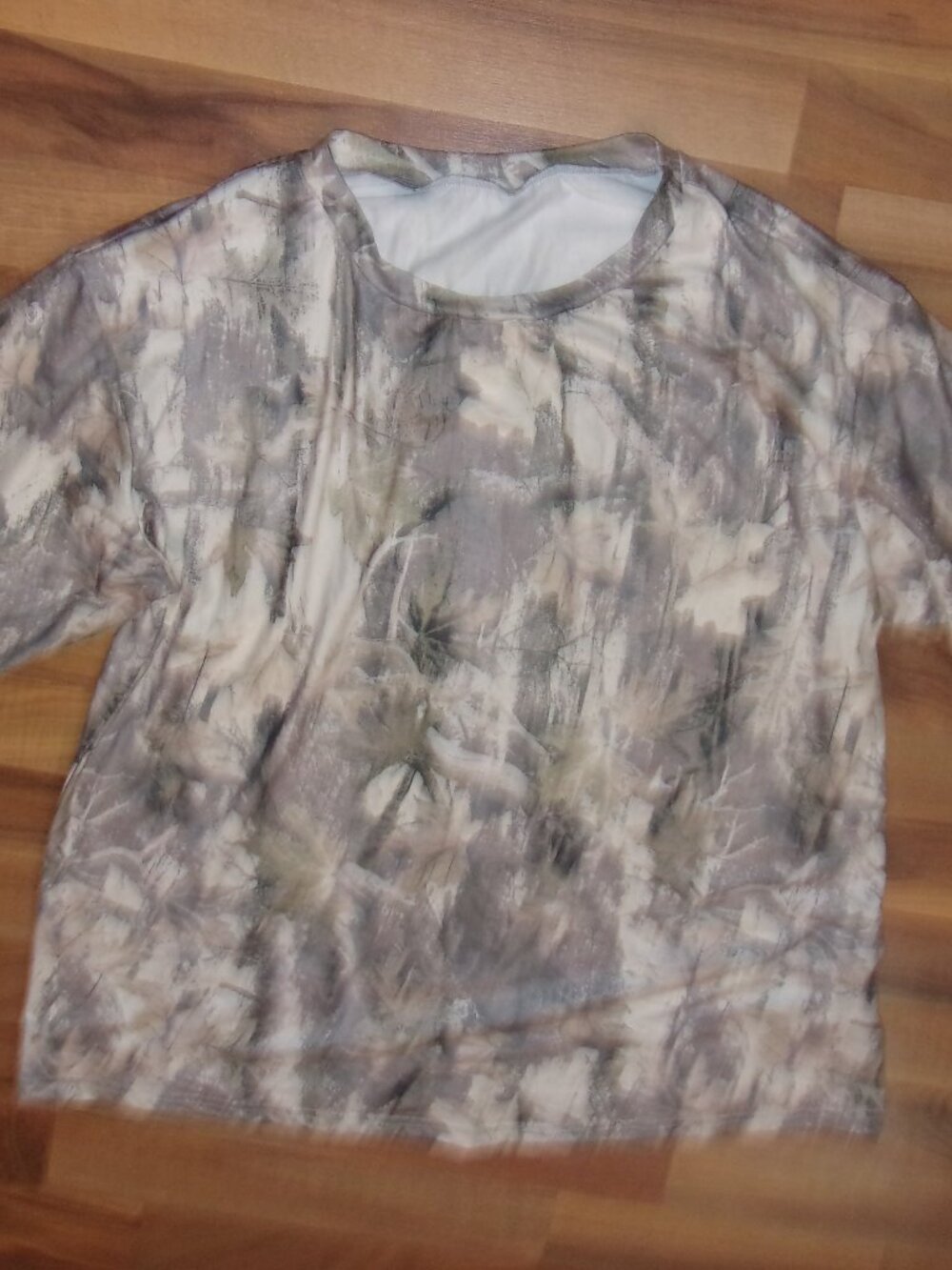Size 1x womens camo camouflage tee t white gray oudoor wear shirt top 1 x